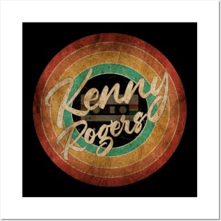 Kenny Rogers Vintage Circle Art Posters and Art